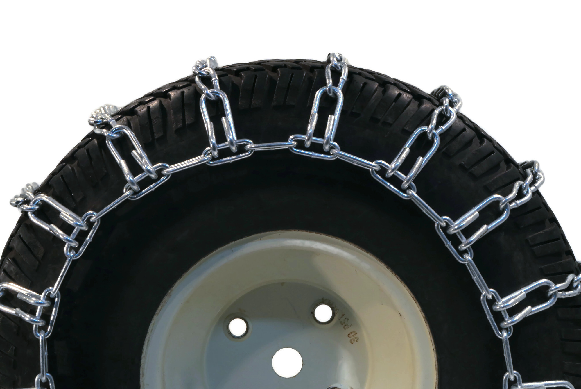 New PAIR 2 Link TIRE CHAINS 20x10.00x8 for Garden Tractors / Riders / Snowblower