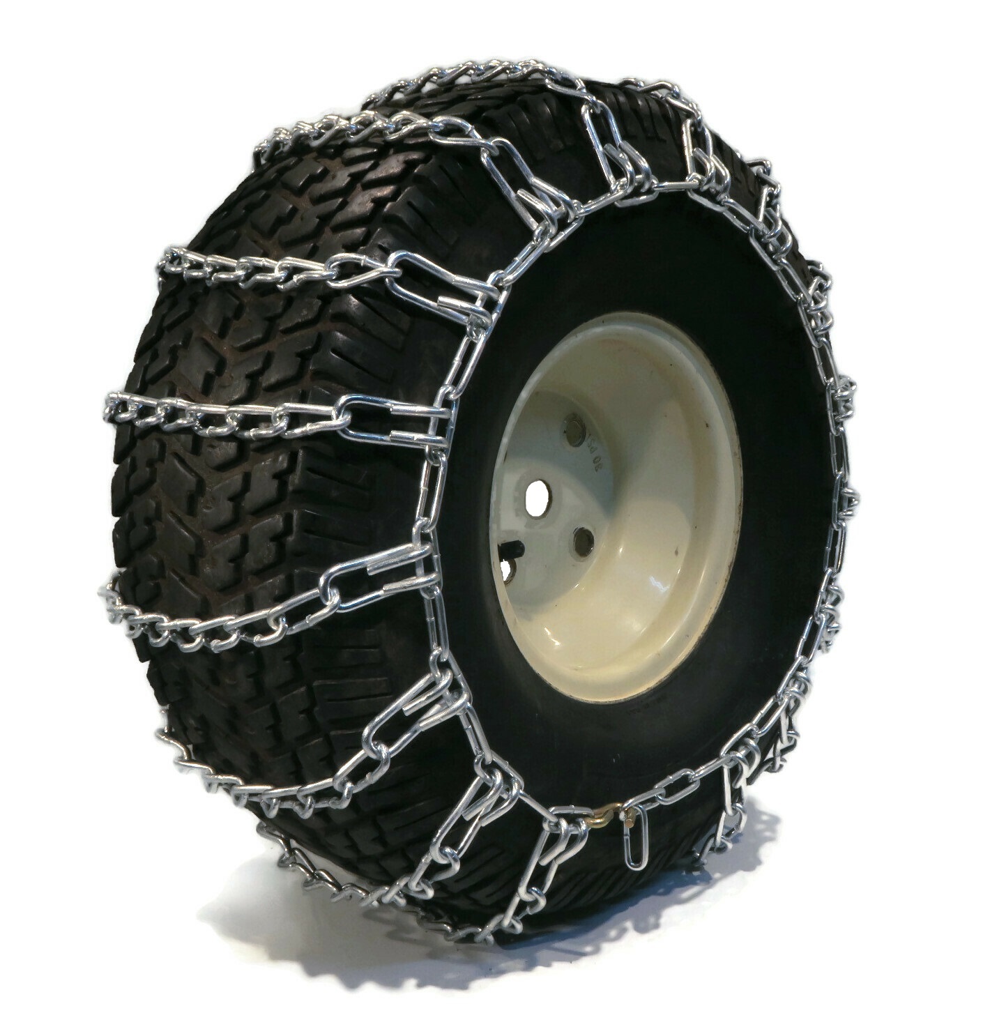 Pair of 2 Link Tire Chains 23x10x12, 24x9.5x12 for Polaris RZR & Ranger UTV Quad