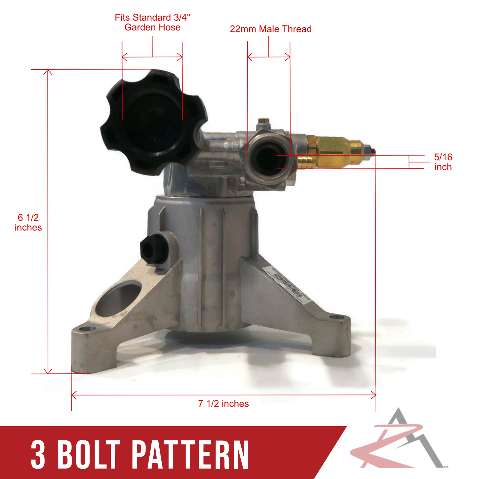 Pompa Per Idropulitrice Con Albero Da 7/8" E Pressione Da 2600 Psi Per Craftsman 580 752060 580 752570 - Foto 7