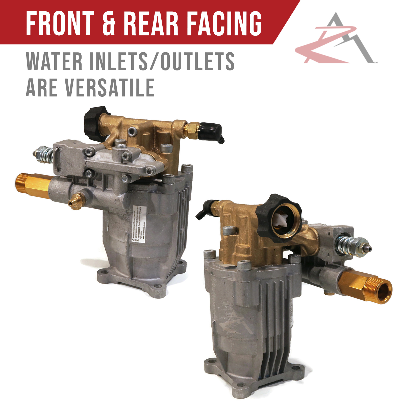 3/4" Shaft 3000 PSI PRESSURE WASHER PUMP for Comet AXD3522G, AXD2530GT, BXD2530 - Afbeelding 4 van 8