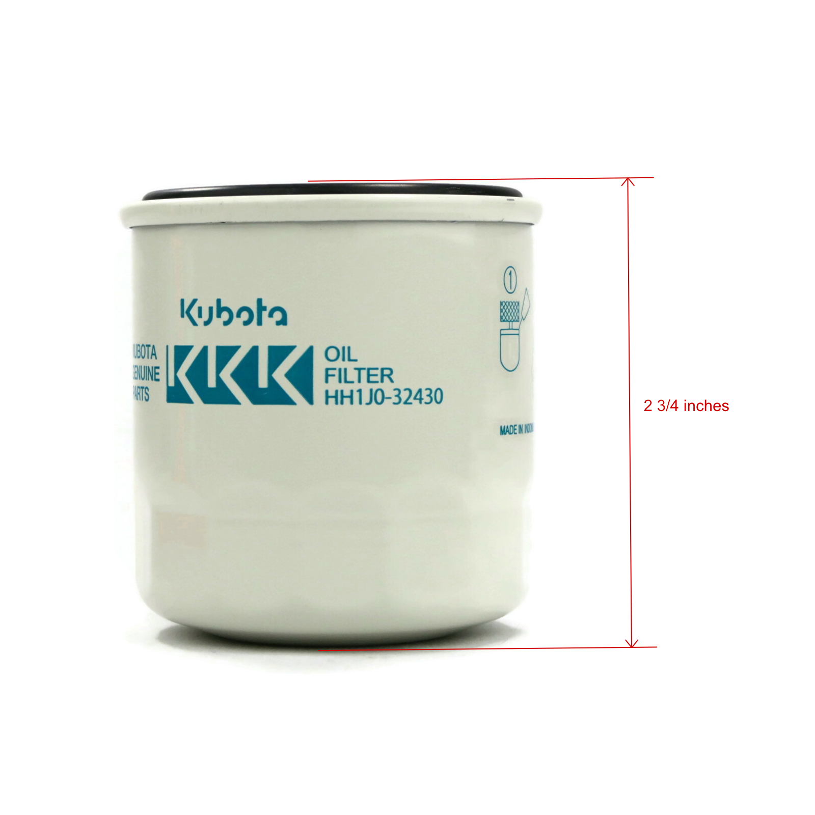 Kubota OIL FILTER for Toro 100-1892, 1001892, 115-8189