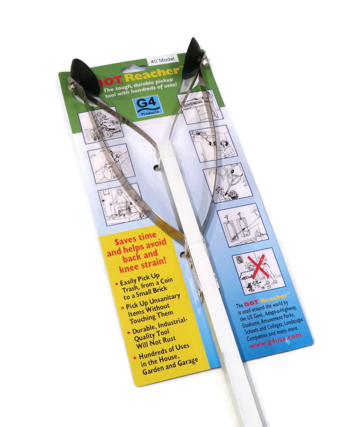 G4 DOT Easy Reacher - Multi-Use Durable Reach Grabber Tool for Home & Outdoors