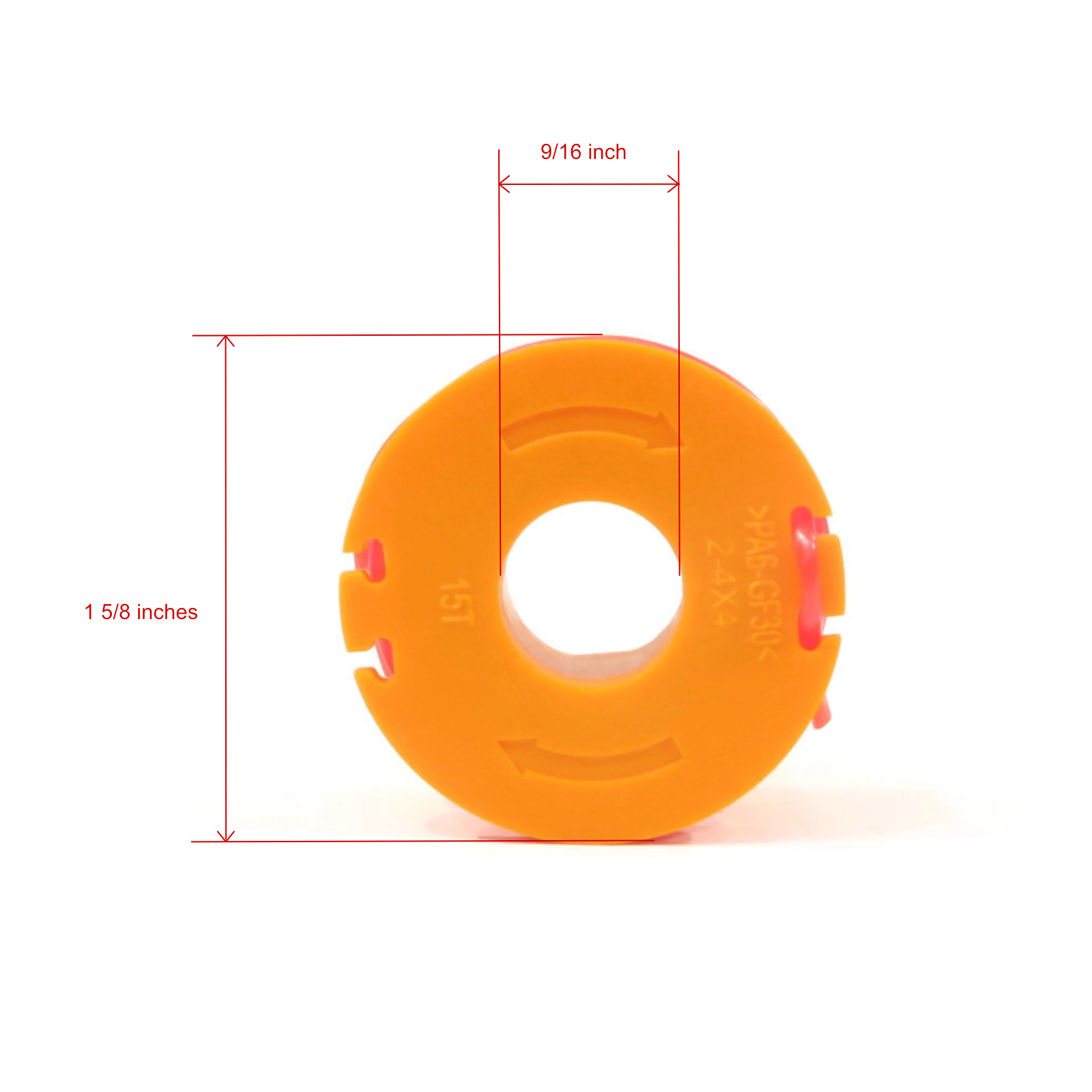 (Pack of 8) Genuine OEM Worx String Trimmer Line WG160.3, WG160.4 10 foot Spool - Picture 2 of 4